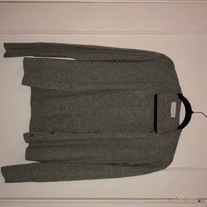 Grey cashmere Everlane cardigan
